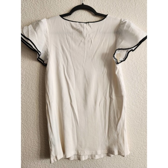 Lauren Ralph Laurn Women Basic White Top 1x - Picture 2 of 6